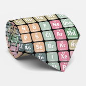 Periodiek Systeem van Elementen Patroon Stropdas (Opgerold)