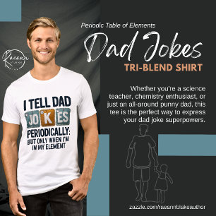 Periodiek Systeem van Elementen Vadergrappen Tri-Blend Shirt
