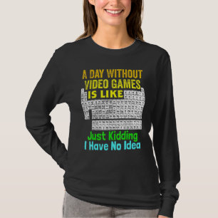 Periodiek Systeem Van Videospellen Een Dag Zonder T-shirt