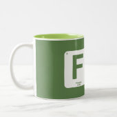 Periodiek systeem voor financiële onafhankelijkhei tweekleurige koffiemok (Links)