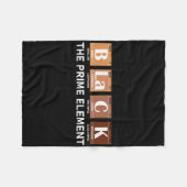 Periodiek Systeem Zwart Het Prime Element Fleece Deken (Voorkant (Horizontaal))