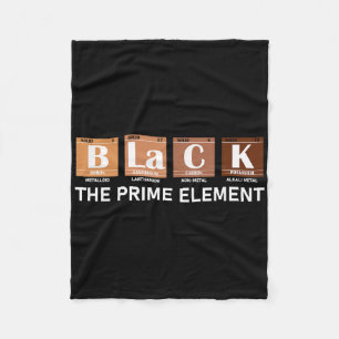 Periodiek Systeem Zwart Het Prime Element  Fleece Deken