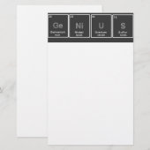 Periodiek Tabel GeNiUS briefpapier (Voorkant / Achterkant)