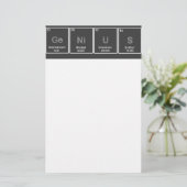 Periodiek Tabel GeNiUS briefpapier (Staand voorkant)