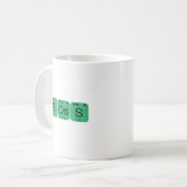 Periodiek tabelelement van BOSS Koffiemok (Voorkant links)
