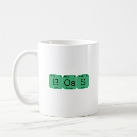 Periodiek tabelelement van BOSS Koffiemok (Links)