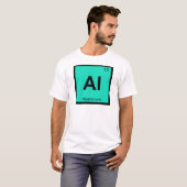 Periodiek tabelsymbool voor Al-Aluminium Chemistry T-shirt (Voorkant volledig)