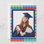 Periodiek Tafel Elementen Foto Graduation Party Kaart (Achterkant)