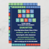 Periodiek Tafel Elementen Foto Graduation Party Kaart (Voorkant / Achterkant)