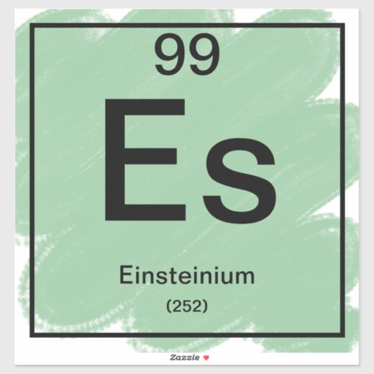 Periodiek Tafel Sticker - Einsteinium (Vel)