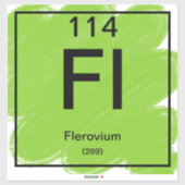 Periodiek Tafel Sticker - Flerovium (Vel)