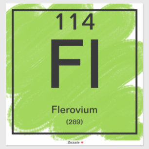 Periodiek Tafel Sticker - Flerovium