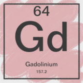 Periodiek Tafel Sticker - Gadolinium (Voorkant)