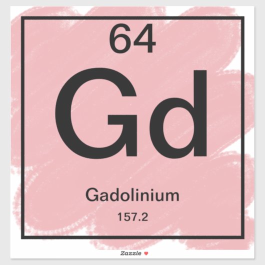 Periodiek Tafel Sticker - Gadolinium (Vel)