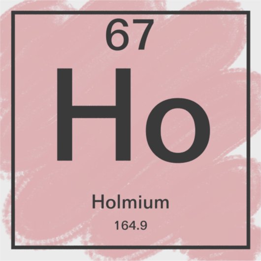 Periodiek Tafel Sticker - Holmium (Voorkant)