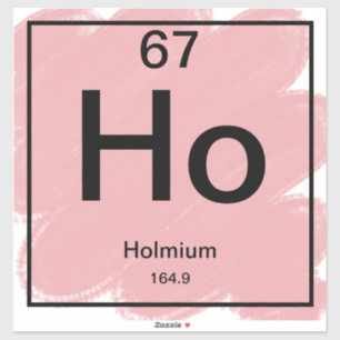 Periodiek Tafel Sticker - Holmium