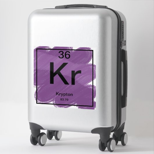 Periodiek Tafel Sticker - Krypton (Koffer)