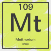Periodiek Tafel Sticker - Meitnerium (Voorkant)