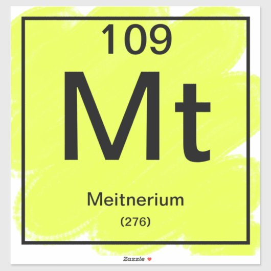 Periodiek Tafel Sticker - Meitnerium (Vel)