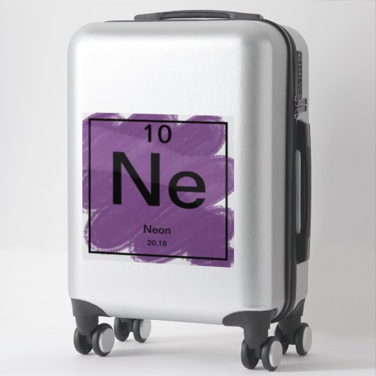 Periodiek Tafel Sticker - Neon (Koffer)