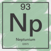 Periodiek Tafel Sticker - Neptunium (Voorkant)