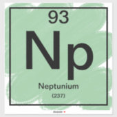 Periodiek Tafel Sticker - Neptunium (Vel)