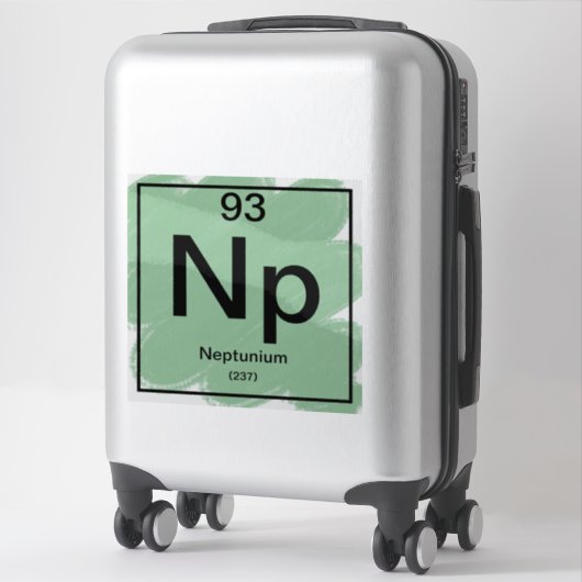 Periodiek Tafel Sticker - Neptunium (Koffer)
