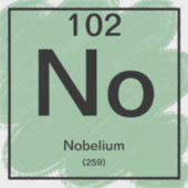 Periodiek Tafel Sticker - Nobelium (Voorkant)