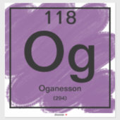 Periodiek Tafel Sticker - Oganesson (Vel)