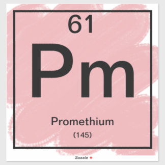 Periodiek Tafel Sticker - Promethium