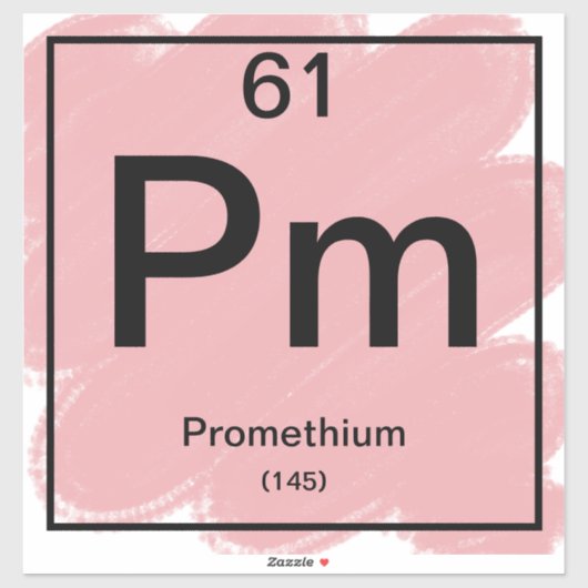 Periodiek Tafel Sticker - Promethium (Vel)