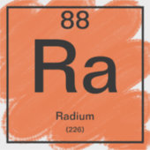 Periodiek Tafel Sticker - Radium (Voorkant)