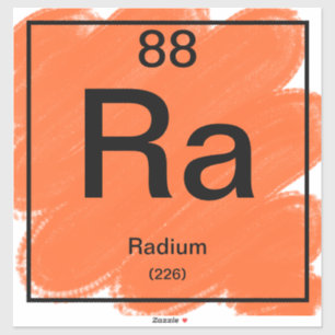 Periodiek Tafel Sticker - Radium