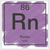 Periodiek Tafel Sticker - Radon (Vel)