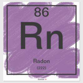 Periodiek Tafel Sticker - Radon