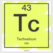 Periodiek Tafel Sticker - Technetium (Vel)