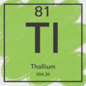 Periodiek Tafel Sticker - Thallium (Voorkant)