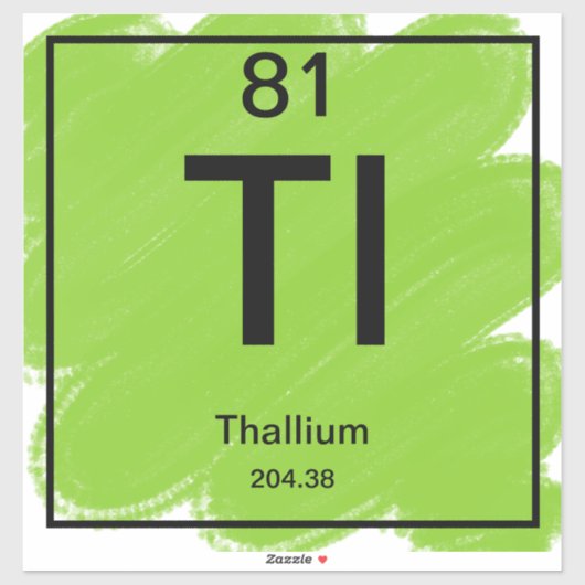 Periodiek Tafel Sticker - Thallium (Vel)