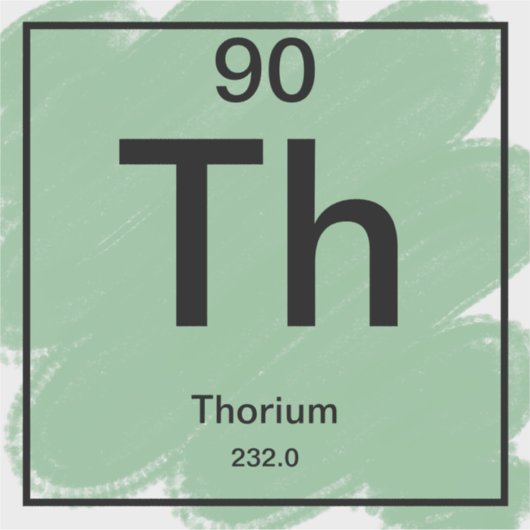 Periodiek Tafel Sticker - Thorium (Voorkant)