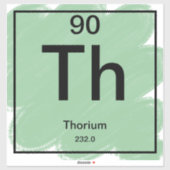 Periodiek Tafel Sticker - Thorium (Vel)