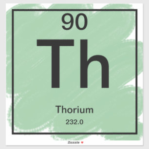 Periodiek Tafel Sticker - Thorium