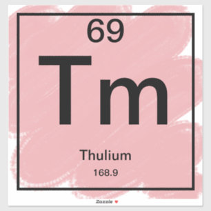 Periodiek Tafel Sticker - Thulium