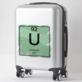 Periodiek Tafel Sticker - Uranium (Koffer)