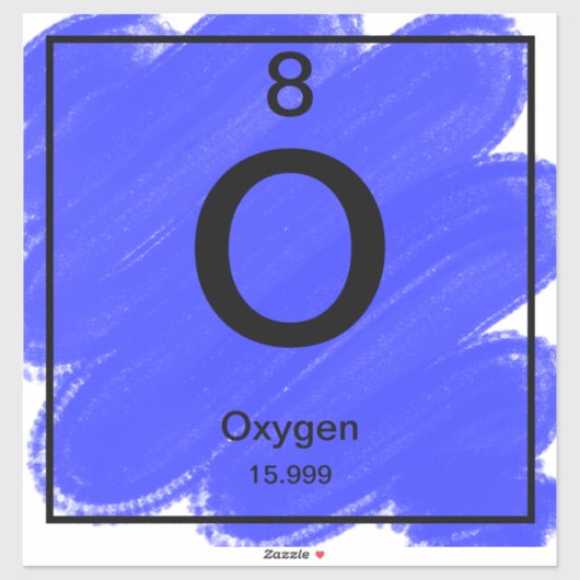 Periodiek Tafel Sticker - Zuurstof (Vel)