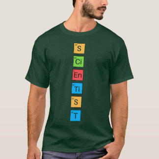 Periodiek wetenschappelijk t-shirt