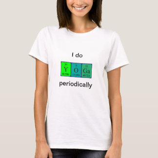 Periodiek Yoga woord shirt 8
