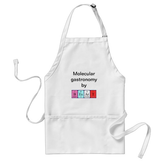 Periodieke benaming apron Besart Standaard Schort (Voorkant)