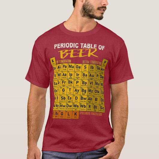 Periodieke bijentafel - stijl van de brouwerij t-shirt (Voorkant)