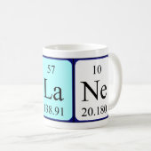 Periodieke Blane naam mok (Voorkant rechts)