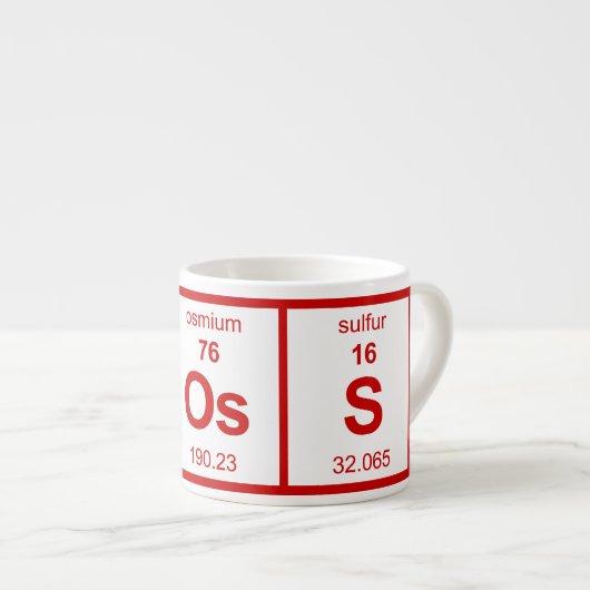 Periodieke BOs-tabel Espresso Kop (Voorkant rechts)